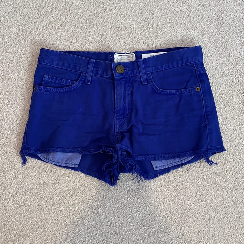 Current Elliot Cobalt Blue Jean Shorts